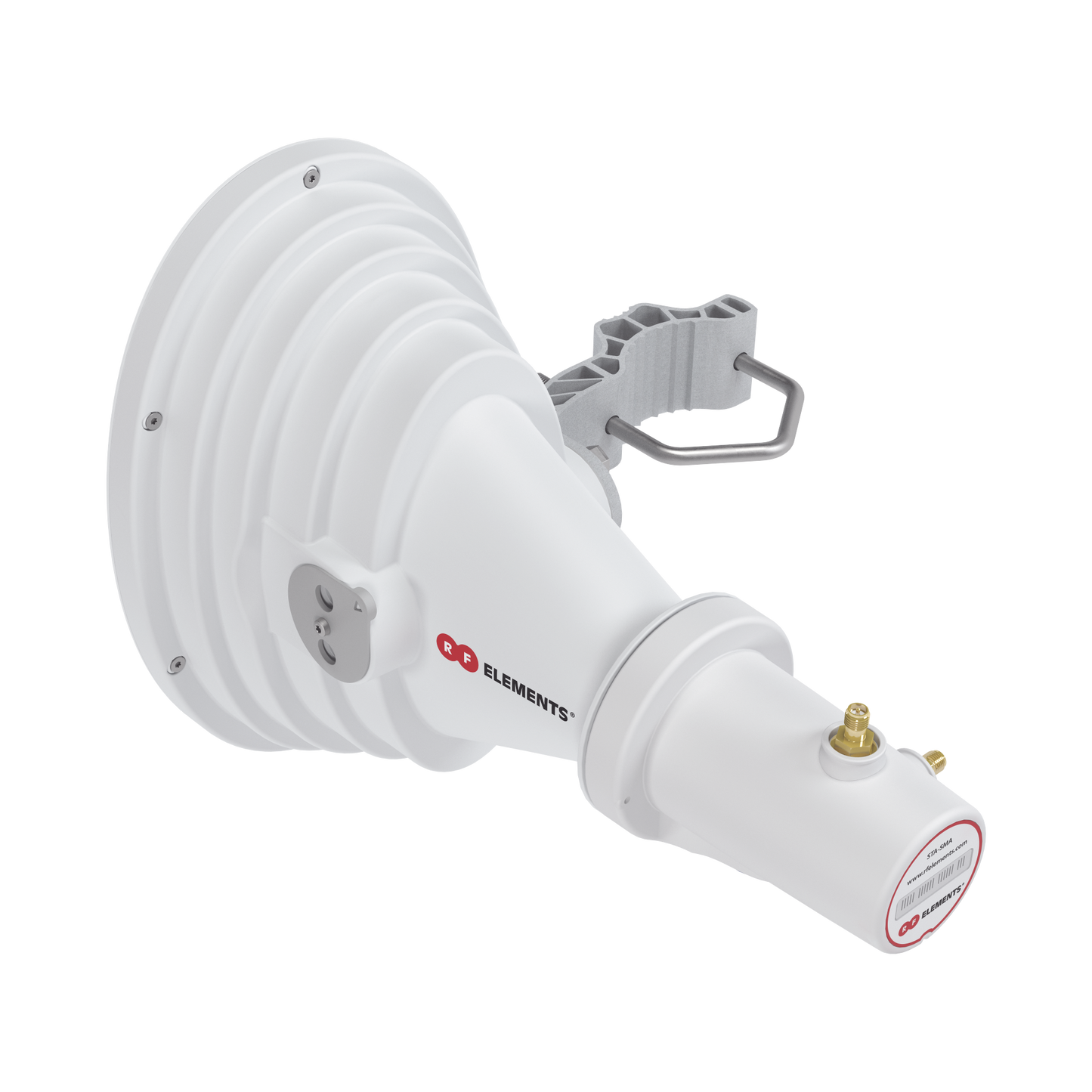 Antena Sectorial Simétrica Starter Horn de 45º, 5150 - 5950 MHz, ganancia de 17 dBi, conexión directa con radios IS-5AC, PS-5AC y IS-M5, conexión RP-SMA - SILYMX