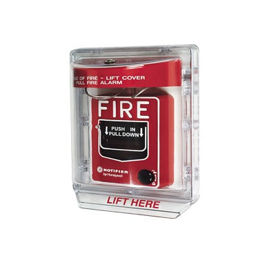 Protector de Policarbonato Super Resistente para Palanca de Incendio, con Sirena y Texto en Ingles - SILYMX