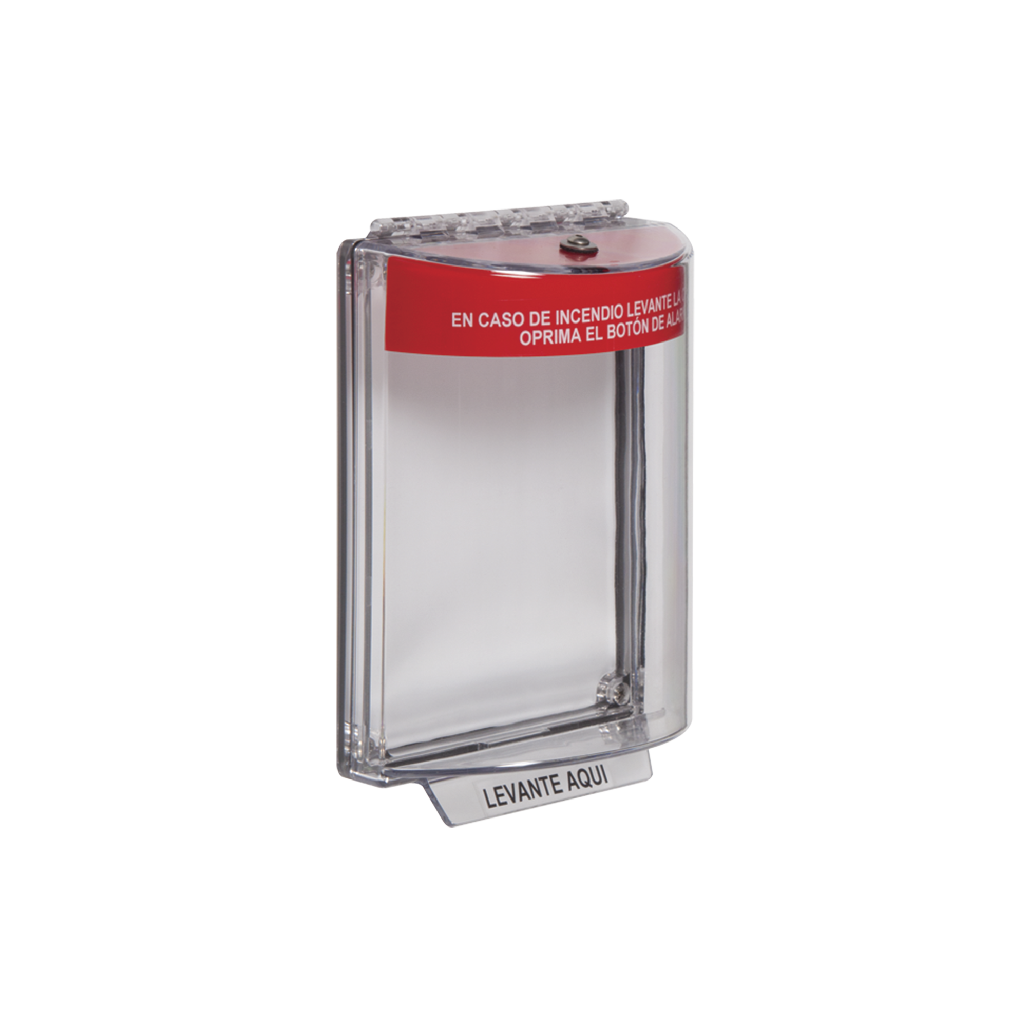 Cubierta Universal Transparente, Texto de Incendio en Español - SILYMX
