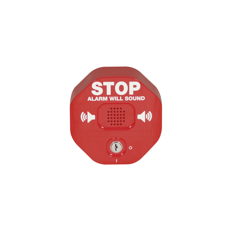Anunciador Audible Inalámbrico para Salida de Emergencia, Texto en Inglés - SILYMX