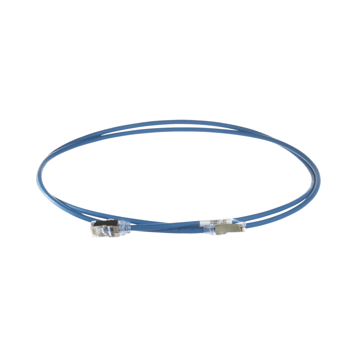 Patch Cord Cat6A, Diametro Reducido 28 AWG, Blindado S/FTP, CM/LS0H, 1.5m, Color Azul - SILYMX