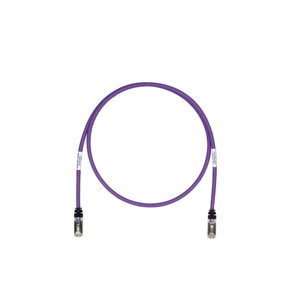 Patch Cord Cat6A, Blindado S/FTP, CM/LS0H, 10ft, Color Violeta - SILYMX