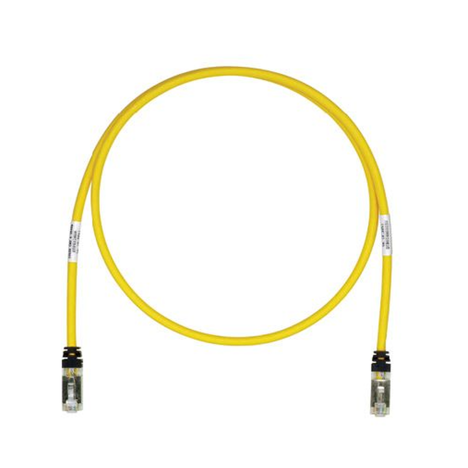 Patch Cord Cat6A, Blindado S/FTP, CM/LS0H, 10ft, Color Amarillo - SILYMX