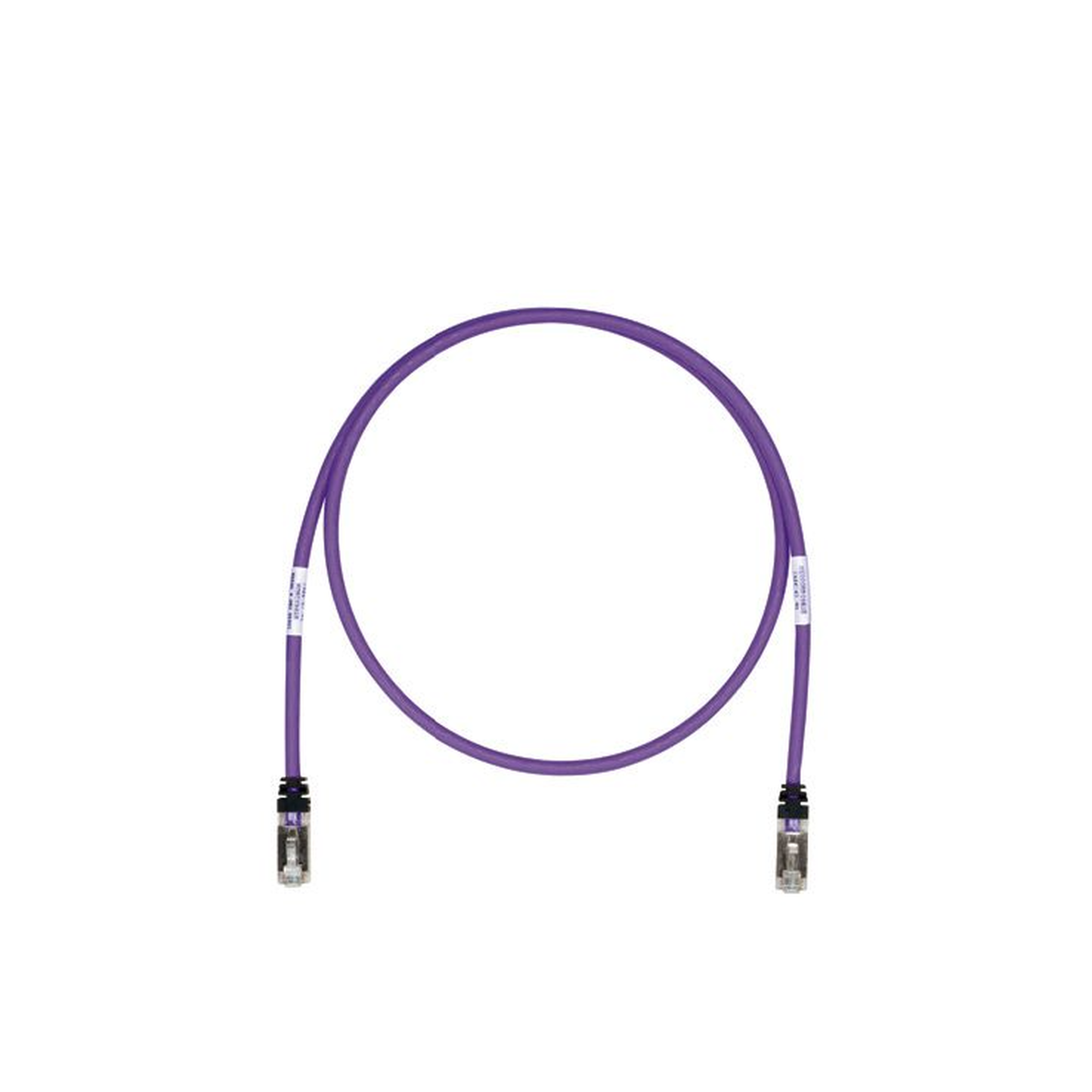 Patch Cord Cat6A, Blindado S/FTP, CM/LS0H, 20ft, Color Violeta - SILYMX