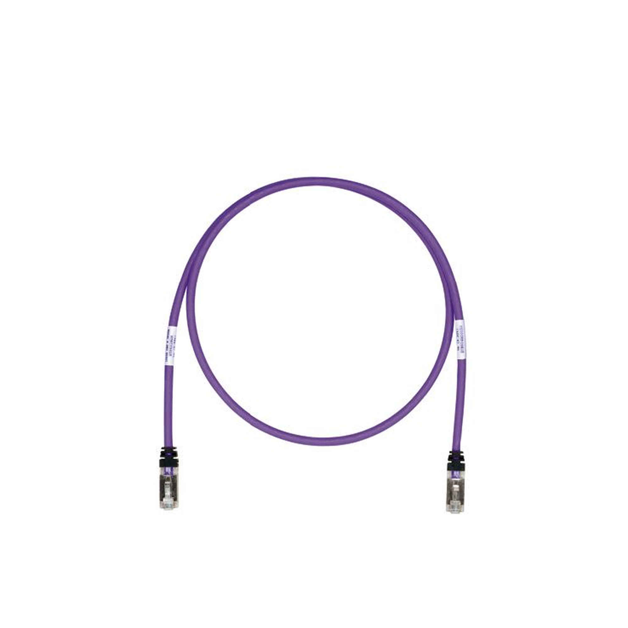 Patch Cord Cat6A, Blindado S/FTP, CM/LS0H, 20ft, Color Violeta - SILYMX