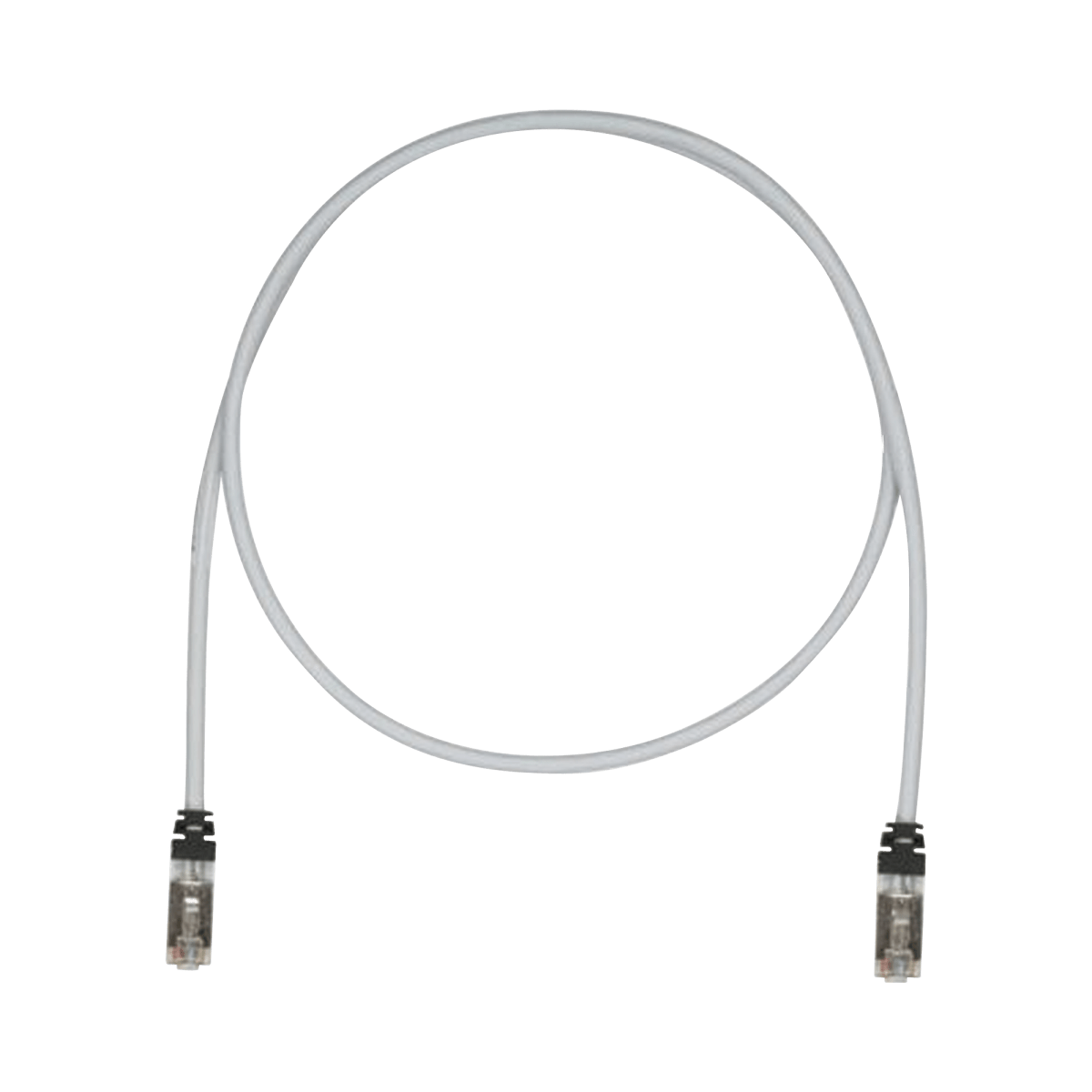 Patch Cord Cat6A, Blindado S/FTP, CM/LS0H, 3ft, Color Gris - SILYMX
