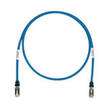 Patch Cord Cat6A Blindado S/FTP CM/LS0H 5ft Color Azul - SILYMX