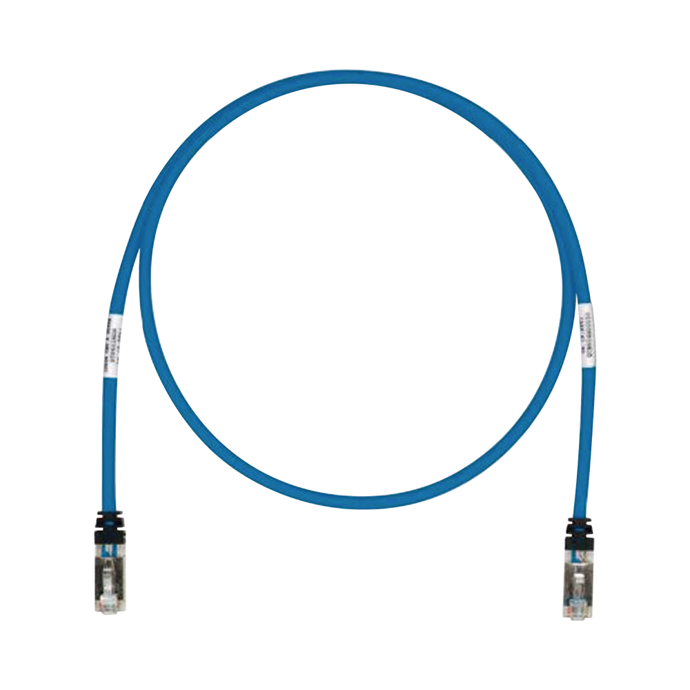 Patch Cord Cat6A Blindado S/FTP CM/LS0H 7ft Color Azul - SILYMX