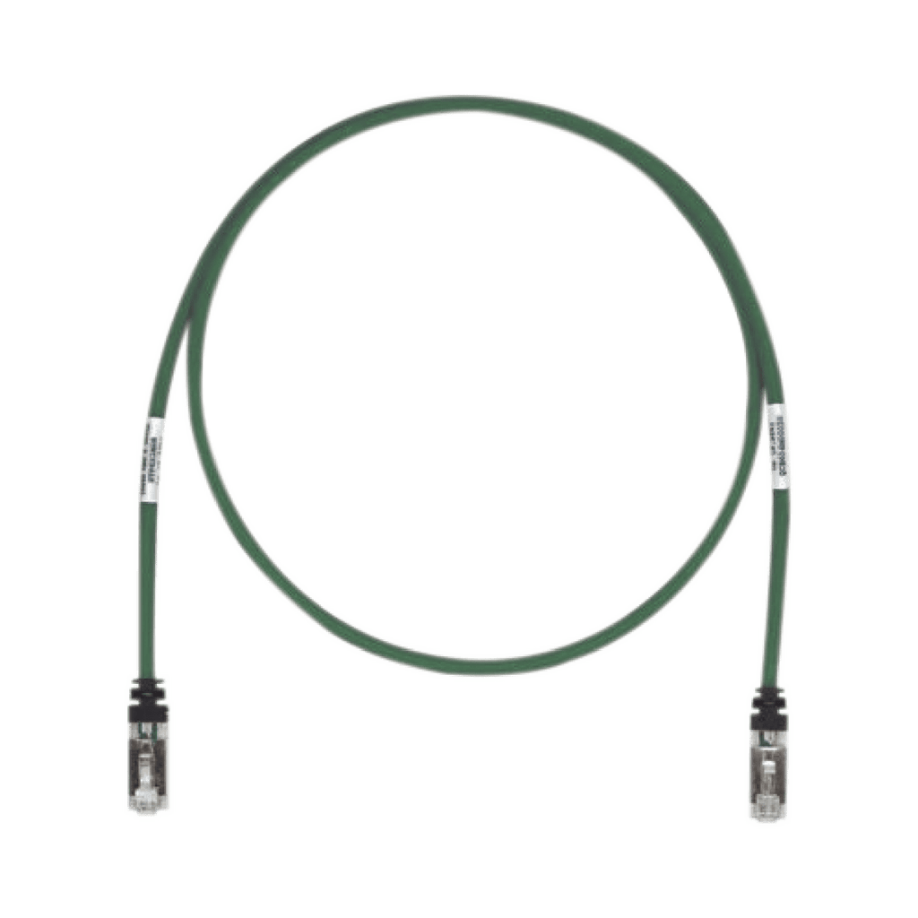 Patch Cord Cat6A, Blindado S/FTP, CM/LS0H, 7ft, Color Verde
