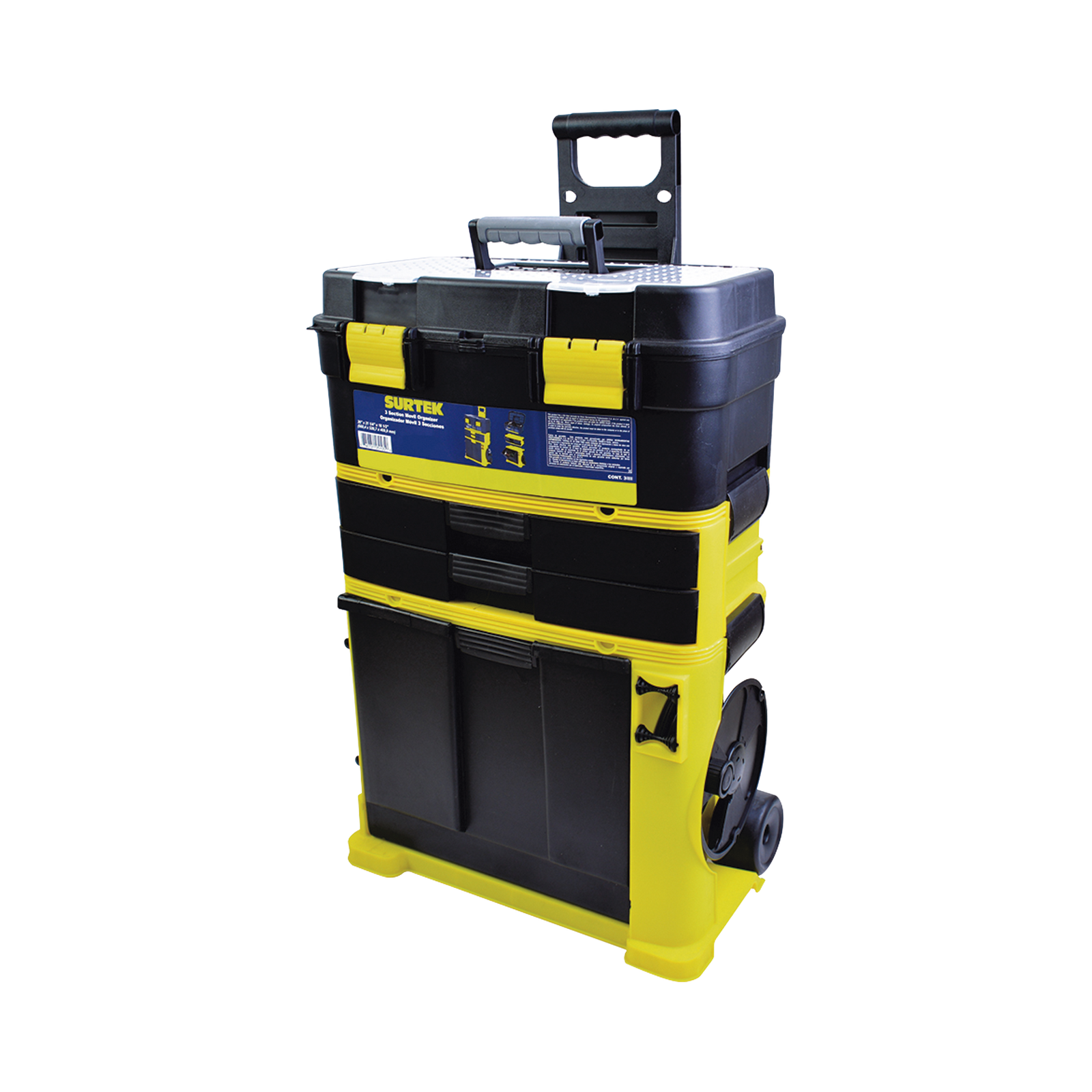 Organizador móvil 3 secciones plástico - SILYMX