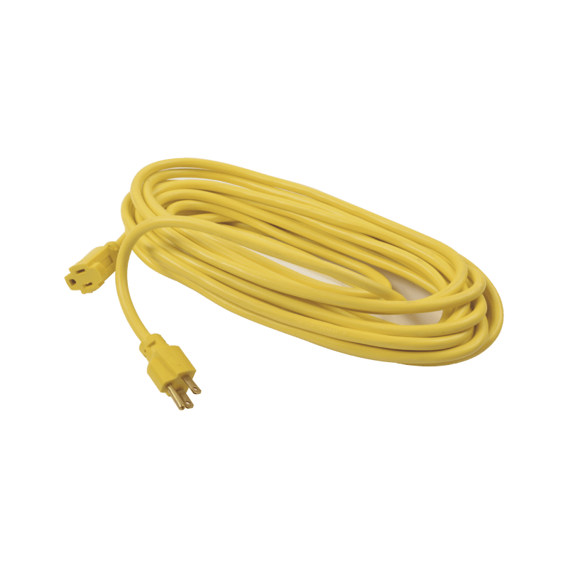 Extensión eléctrica de uso rudo aterrizada 10 metros, (127Vca/ 10A Máximo) clavija 3 patas con 1 salida Color Amarilla - SILYMX