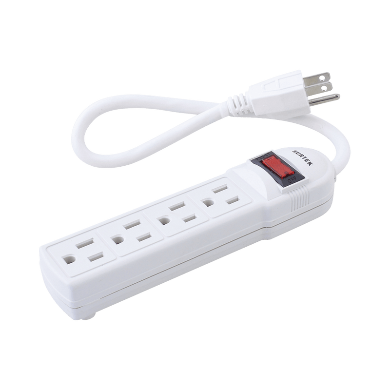 Multicontacto con cable 30 cm. 4 tomas 127 Vca línea, tierra, neutro 15 A max. - SILYMX