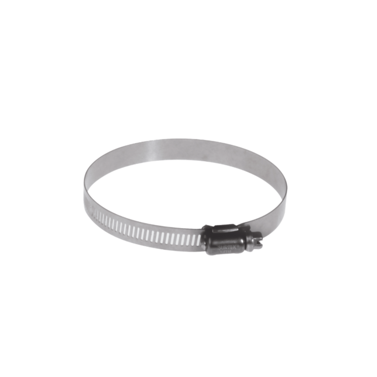 Abrazadera Sin Fin Diámetro 3-5/16" a 4-1/4", de 1/2" de Ancho Inoxidable. - SILYMX