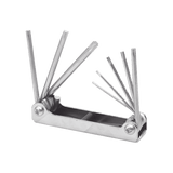 Juego de 8 llaves hexagonales Torx® tipo navaja, estuche metálico. - SILYMX