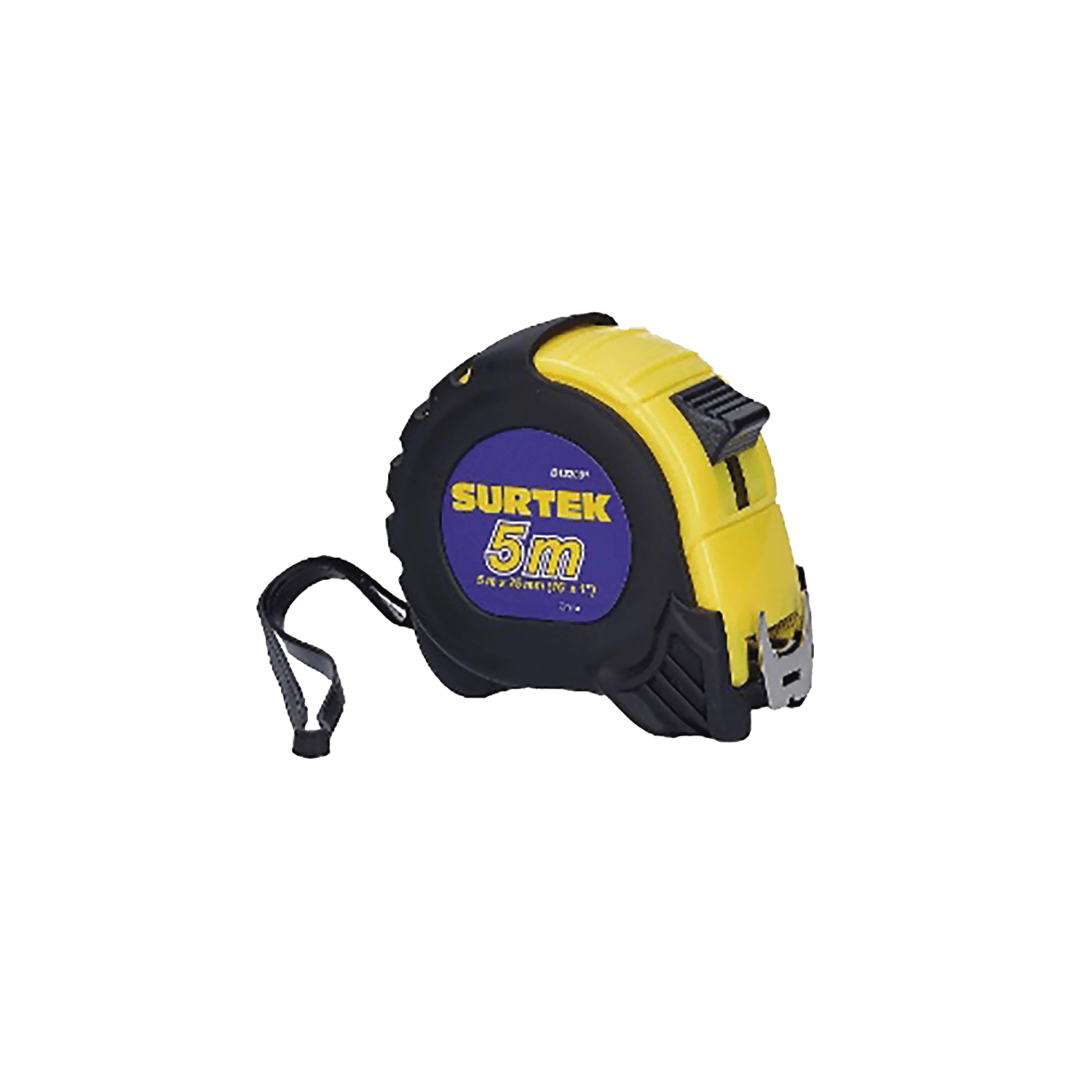 Flexometro anti impacto de 5 metros, cinta ancha con boton de freno. - SILYMX