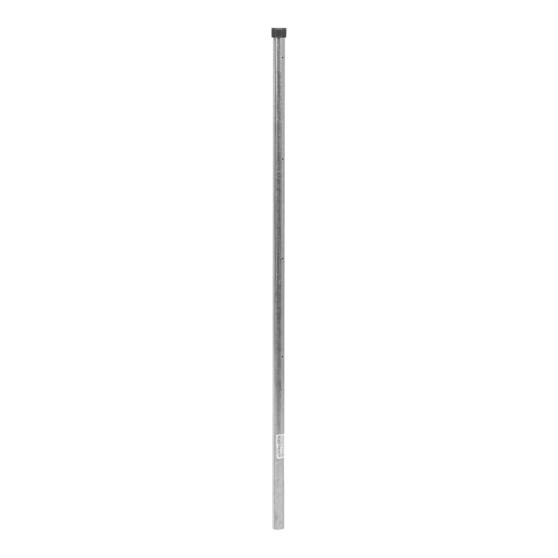 Poste de Esquina de 1m para Cerca Electrificada de Tubo Galvanizado cal. 18 de 1"Diam. Ideal para 5 Aisladores (No incluidos). - SILYMX
