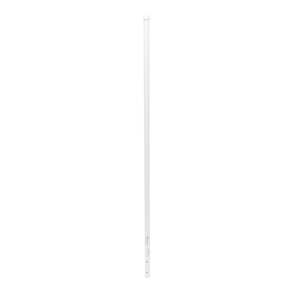 Poste de Esquina Blanco de Acero Galv. de 1.2m para Cerca Electrificada cal. 18 de 1" Diam. para 5 Aisladores (No incluidos).