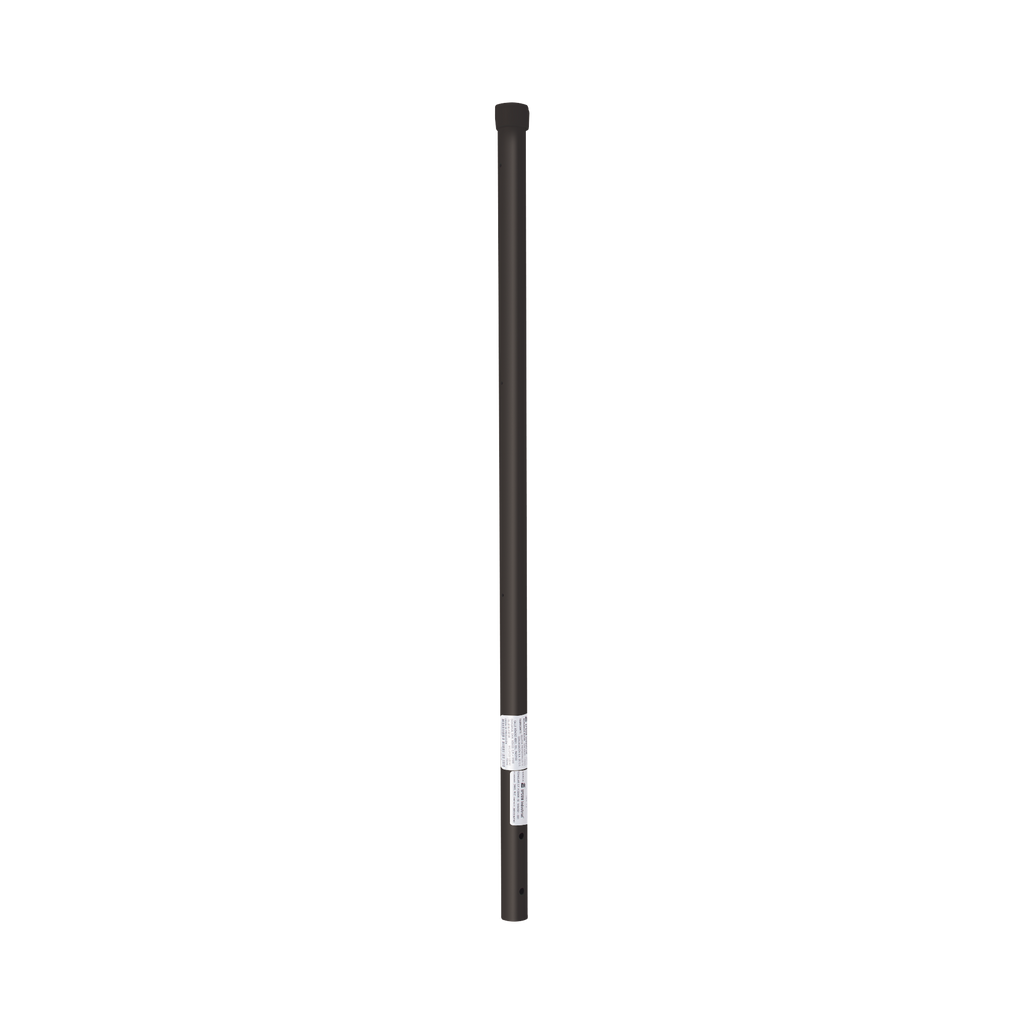 Poste de ESQUINA color Negro para Cerca Electrificada. Tubo Galvanizado cal. 18 de 1" Diam. y 0.8m Alto con Tapón, ideal para 3 aisladores