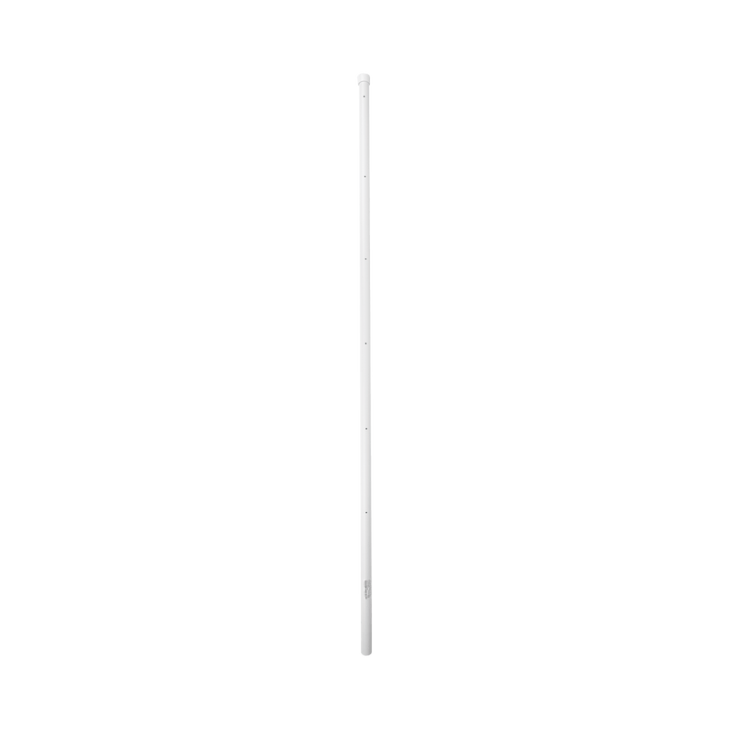 Poste de Esquina para Cerca Electrificada. Tubo Galva. de 1.4 m, cal. 18 de 1" Diam. + Pintura Blanca. Ideal para 6 Aisladores - SILYMX