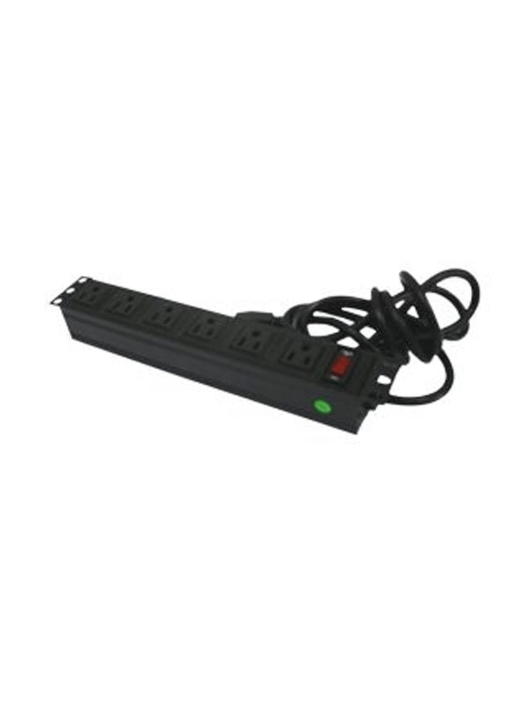 Barra Multicontactos PDU Horizontal Sbetech De 6 Contactos SBETECH SBE-TC006VSP - SILYMX