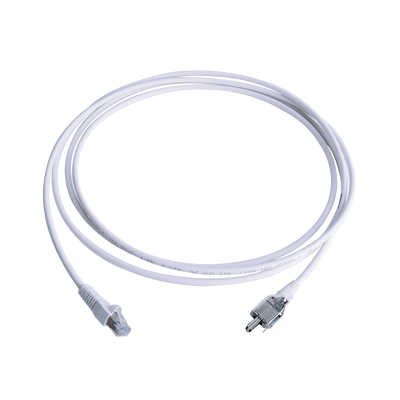 Patch Cord TERA Cat5e 10/100BASE-T de 2 pares y conector modular LS0H Color Blanco 3 metros - SILYMX