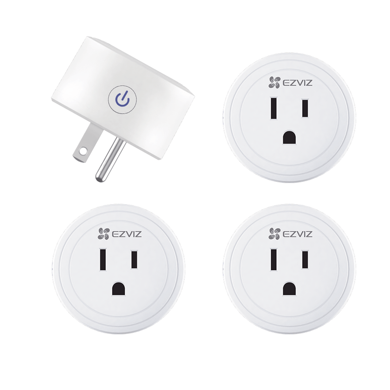 Kit de Enchufe Inteligente / Incluye 4 piezas / Wi-Fi / Control a través de la Aplicación / Conecte los Dispositivos del Hogar / Permite Personalizar Horarios / Compatible Con Asistente de Voz de Google y Alexa - SILYMX