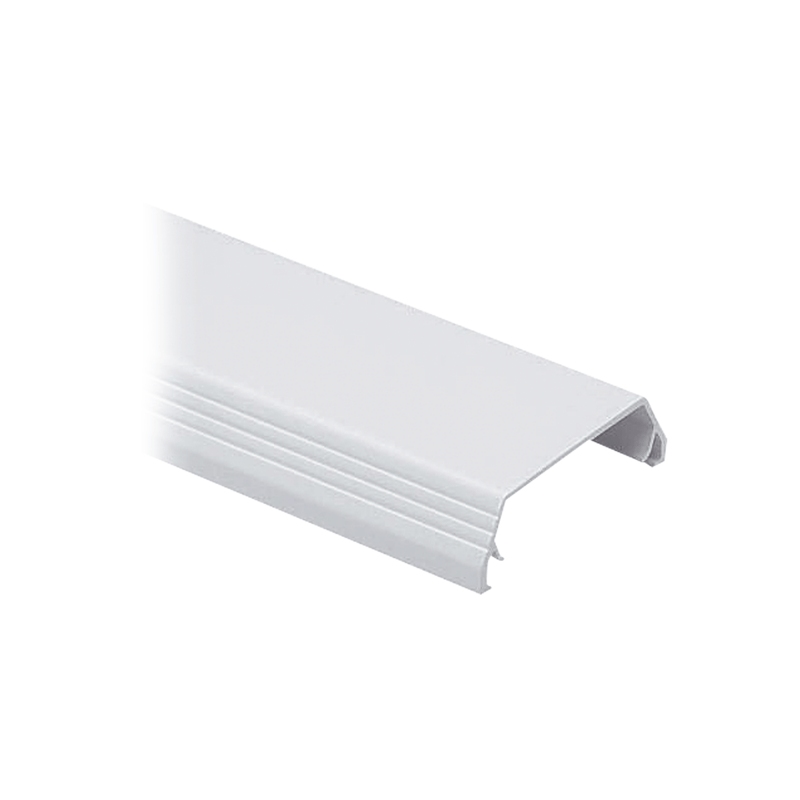 Cubierta (Tapa) Tipo Bisagra Para Canaleta T-45 De Pvc Rígido 60.3 X 19.1 X 2438.4 Mm Color Blanco Mate - SILYMX