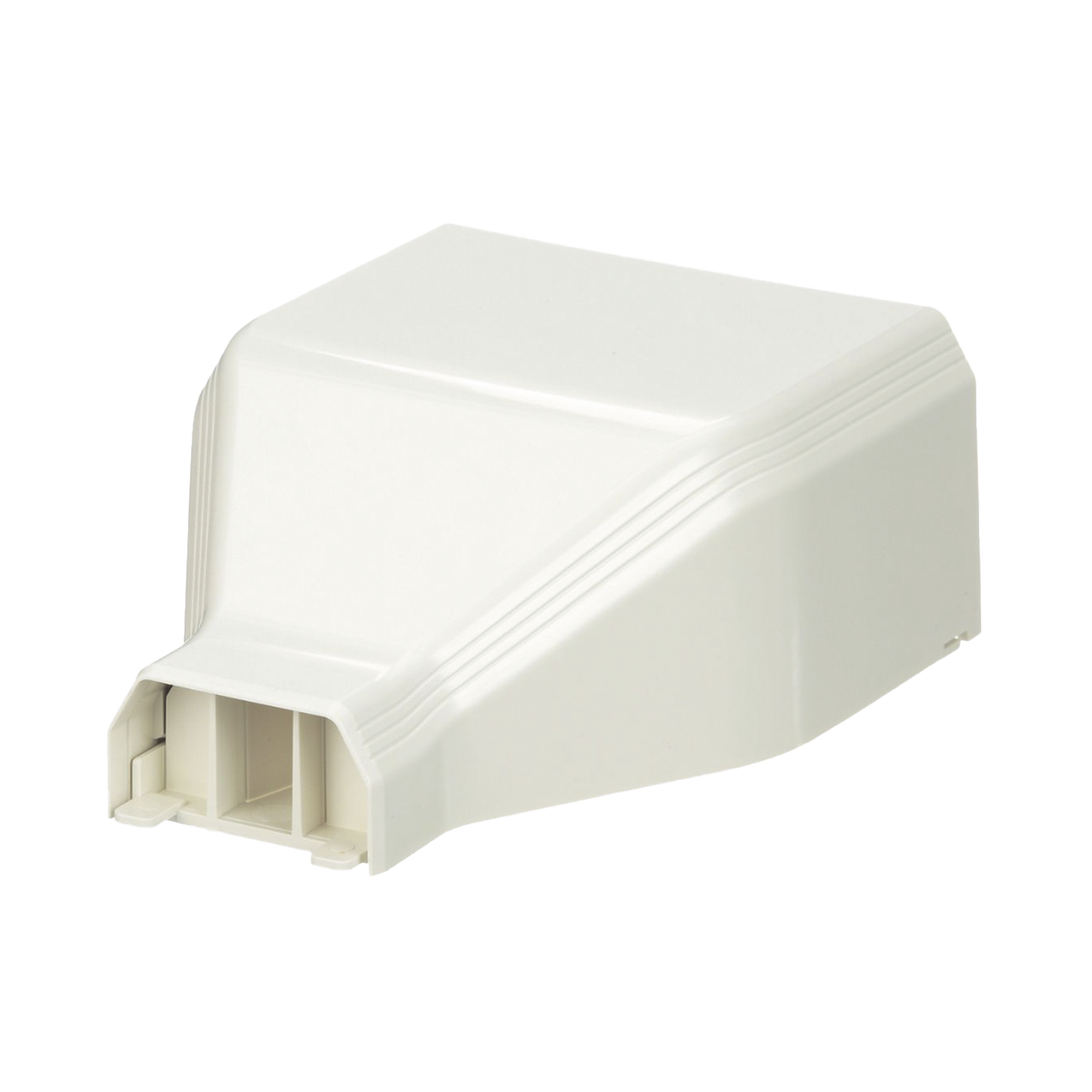 Conexión de tubería a canaleta T45, Salidas de 1/2", 3/4", 1" y 1 1/4", material ABS, Color Blanco Mate - SILYMX