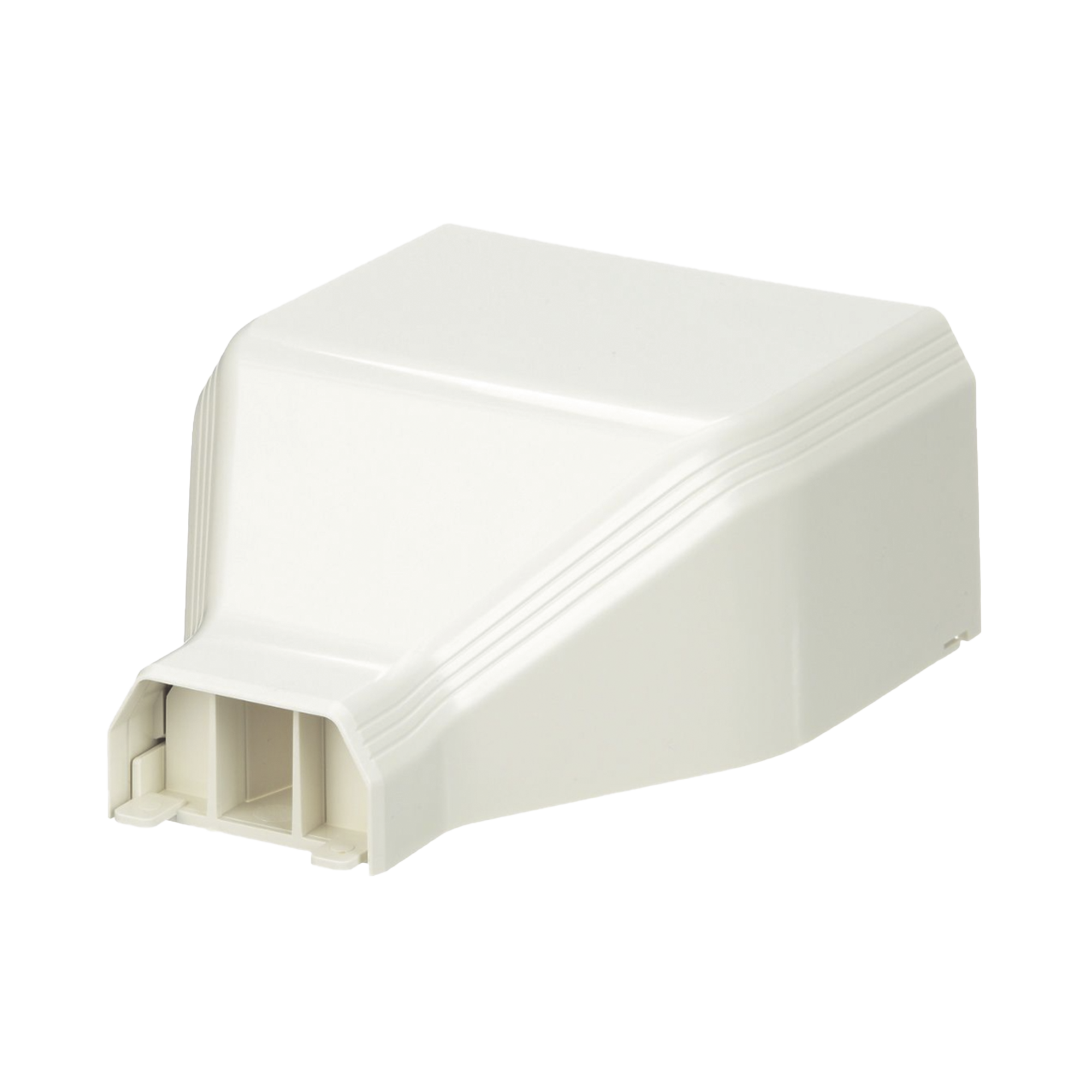Conexión de tubería a canaleta T45, Salidas de 1/2", 3/4", 1" y 1 1/4", material ABS, Color Blanco Mate - SILYMX