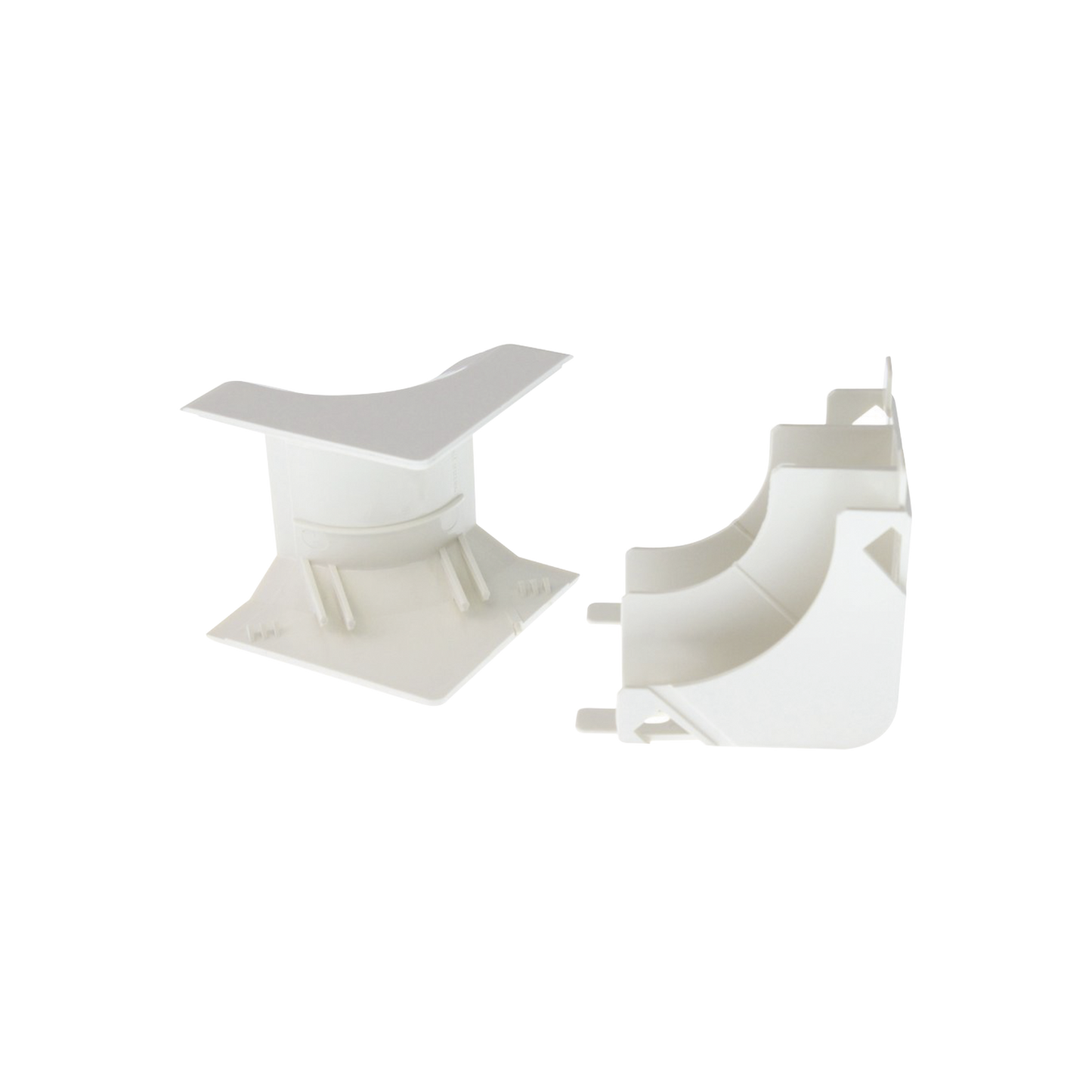 Esquinero interior para uso con canaleta T45 Material PVC Rígido Color Blanco Mate - SILYMX