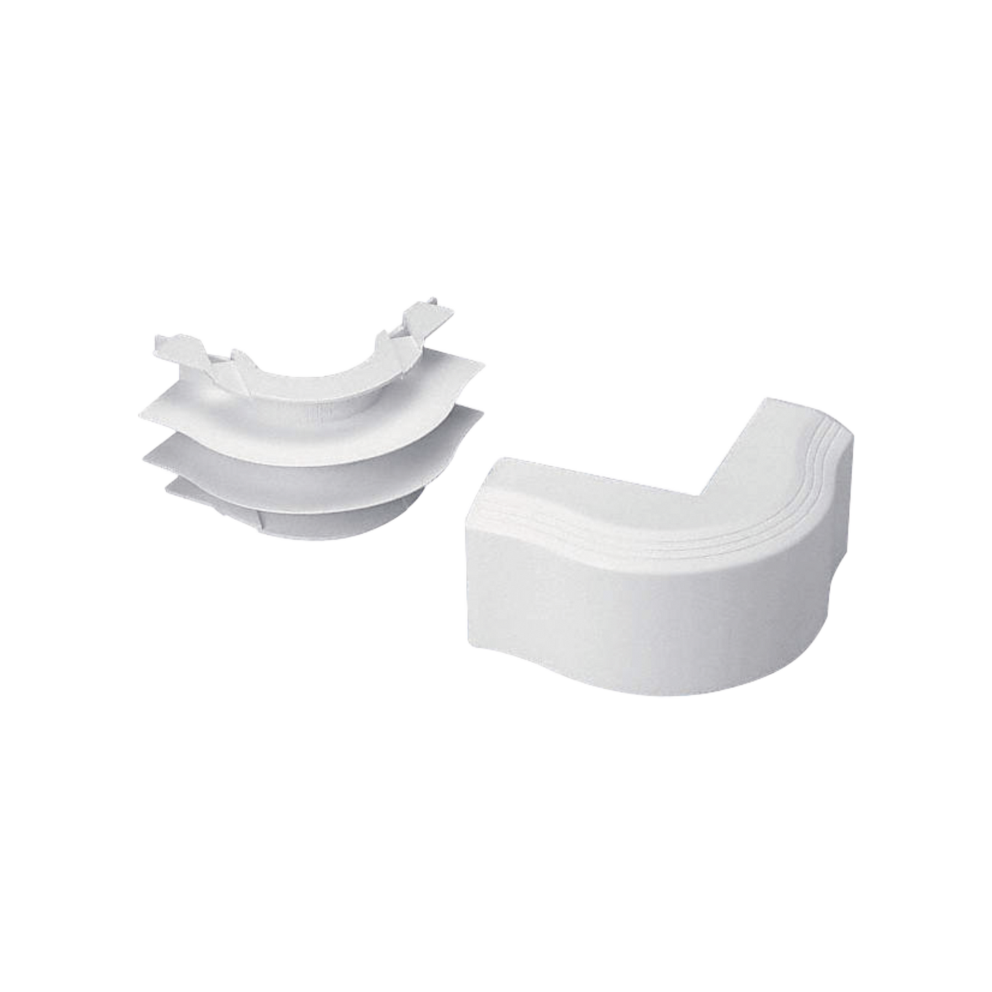 Esquinero exterior para uso con canaleta T45 Material PVC Rígido Color Blanco Mate - SILYMX
