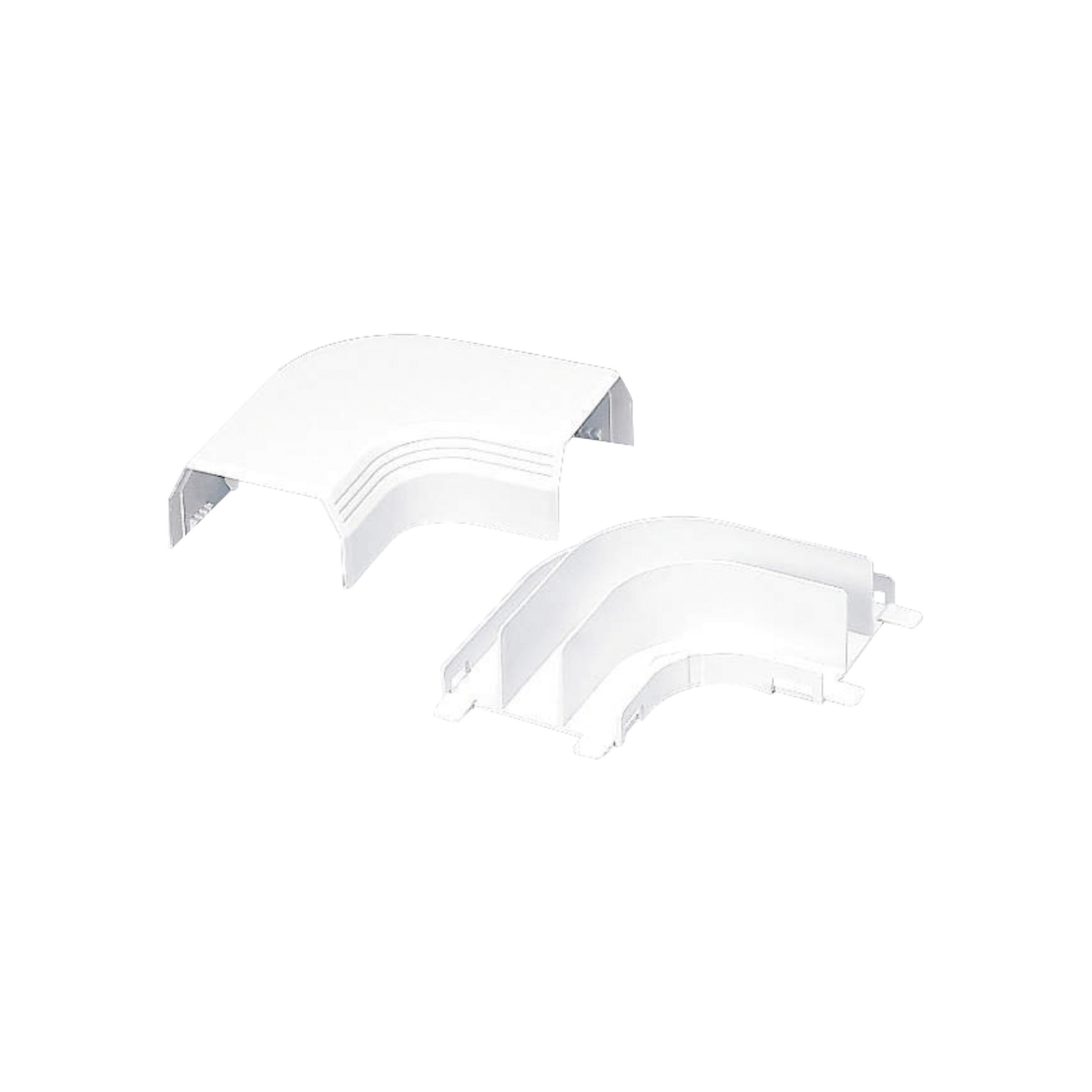 Curva De Radio Controlado Para Uso Con Canaleta T45 Material Pvc Rígido Color Blanco Mate - SILYMX