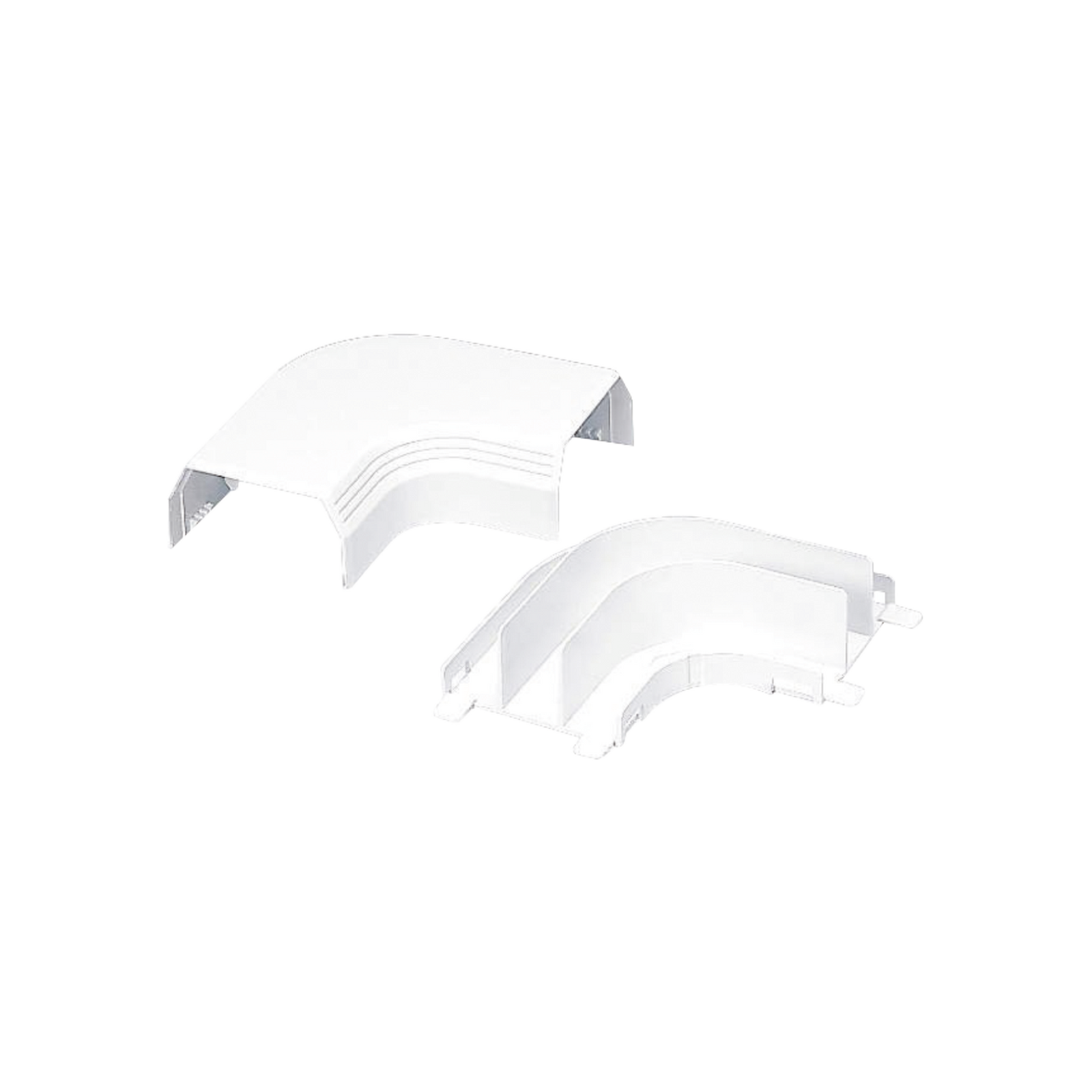 Curva De Radio Controlado Para Uso Con Canaleta T45 Material Pvc Rígido Color Blanco Mate - SILYMX