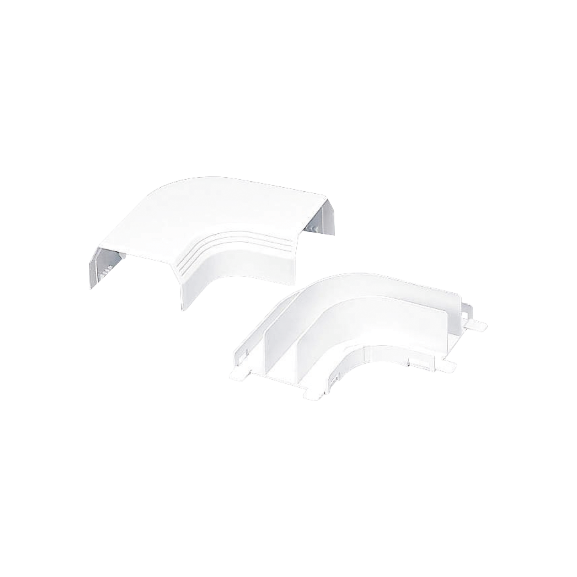 Curva De Radio Controlado Para Uso Con Canaleta T45 Material Pvc Rígido Color Blanco Mate - SILYMX