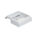 Caja Superficial Con Bisagras De Instalación A Presión Para Canaletas T45 Material Pvc Rígido Color Blanco Mate