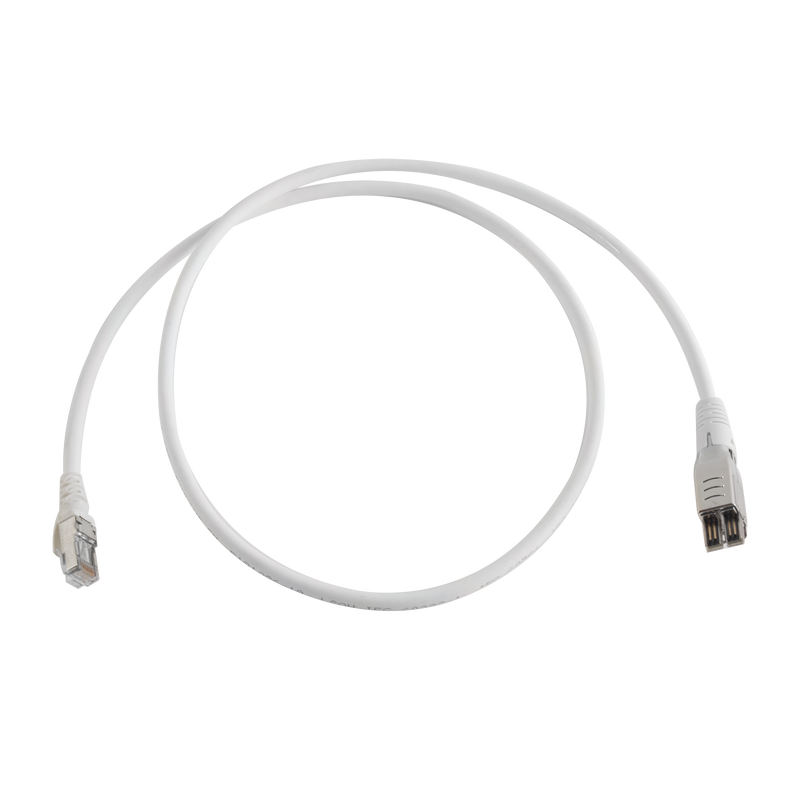 Patch Cord TERA Cat6A 1/10G Ethernet de 4 pares y conector modular LS0H Color Marfil 2m - SILYMX