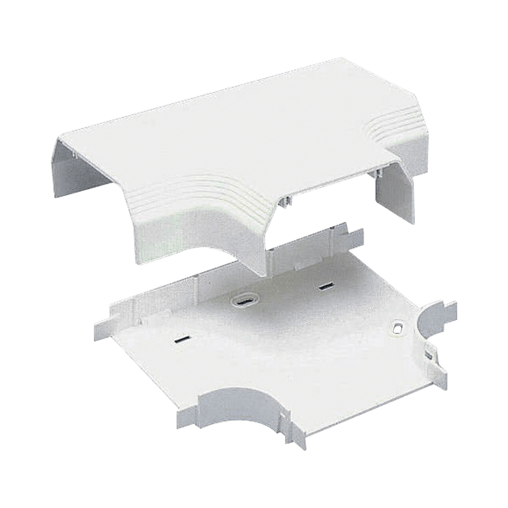 Accesorio en "T" para uso con canaleta T70 Material PVC Rígido Color Blanco Mate - SILYMX