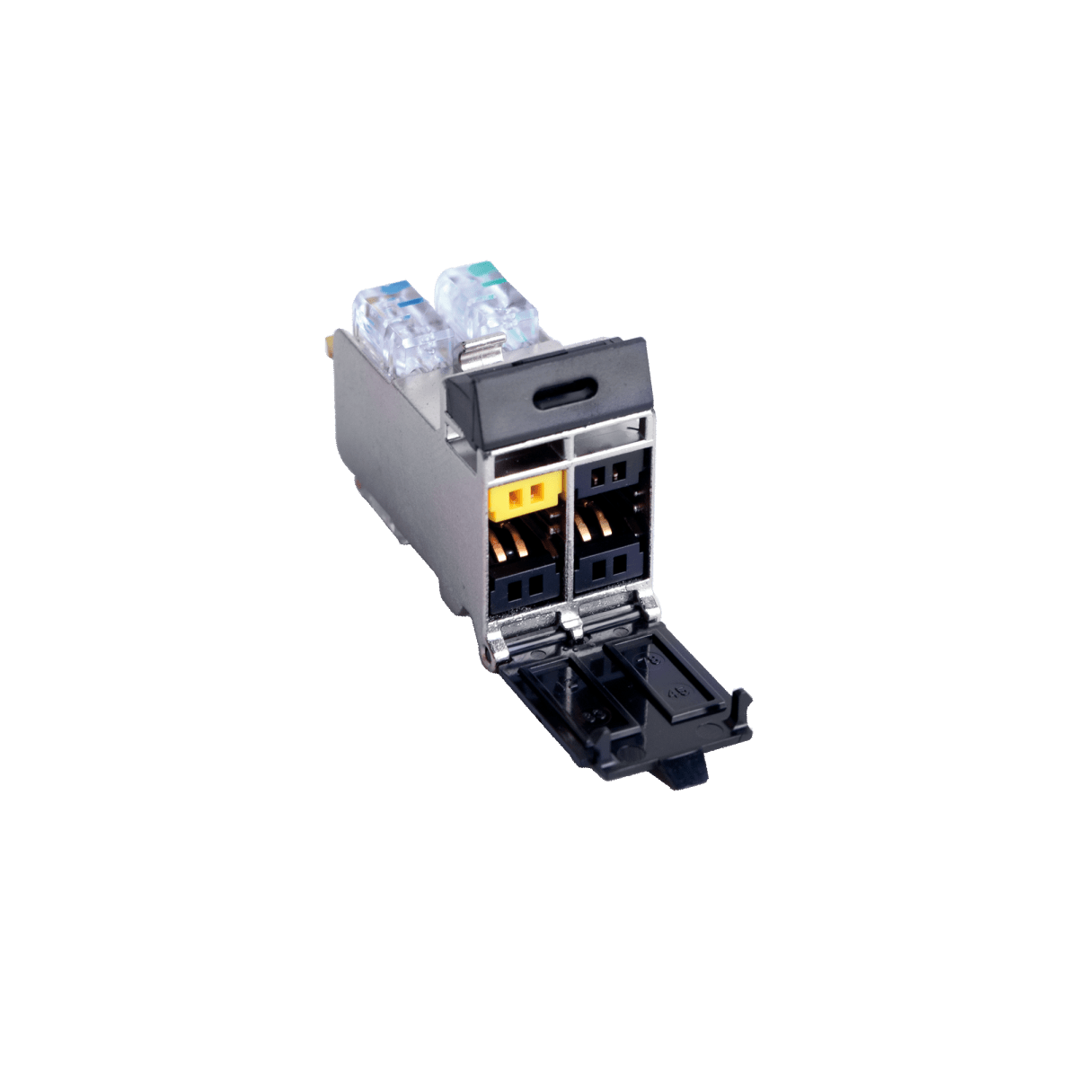 Jack TERA Categoria 7A Con puerta protectora Para aplicaciones de servicios compartidos Color Negro - SILYMX