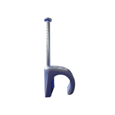 Grapa para cable redondo de 10mm color gris (100pzs) (3104-00100) - SILYMX