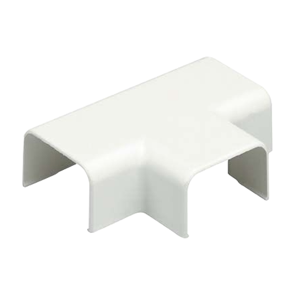 Tapa en "T" para uso con canaleta LD10 material ABS Color Blanco - SILYMX