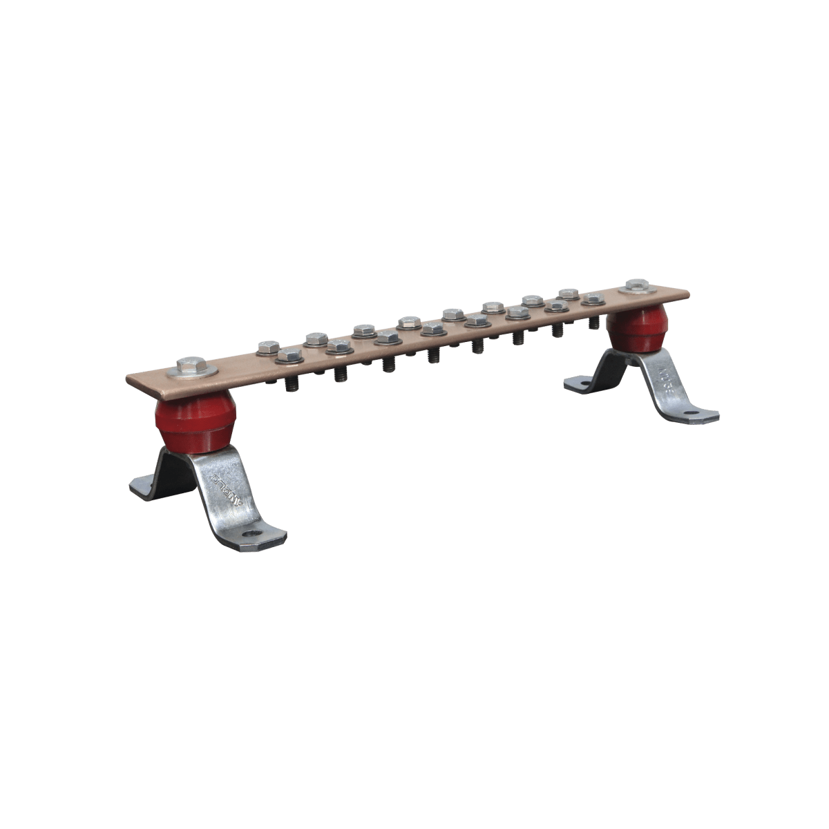 Barra De Unión De Cobre De 16 Contactos 2" X 15-1/4" X 1/4" (50.8 X 387.35 X 6.35 Mm) TG-BPS-240 - SILYMX