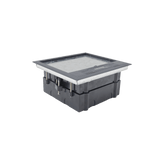 Caja de piso para dos módulos universales (Socket M2), para alimentación eléctrica y redes de datos (11000-33401) No incluye faceplates - SILYMX