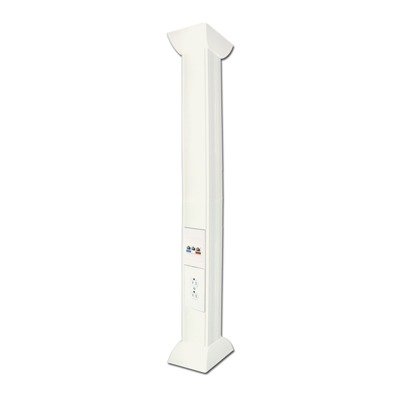 Pole Blanco de 3m para instalaciones eléctricas, voz y datos, No incluye accesorios, se venden por separado - SILYMX