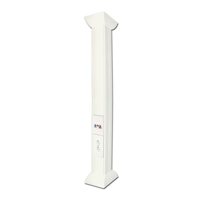 Pole Blanco de 3m para instalaciones eléctricas, voz y datos, No incluye accesorios, se venden por separado