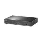 Switch PoE no Administrable de escritorio 8 puertos 10/100 Mbps, 4 puertos PoE, 41 W, modo extensor PoE hasta 250 metros. - SILYMX