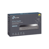 Switch Gigabit PoE+ Tp-Link no administrable de 8 puertos 10/100/1000 Mbps, para escritorio TL-SG1008MP - SILYMX