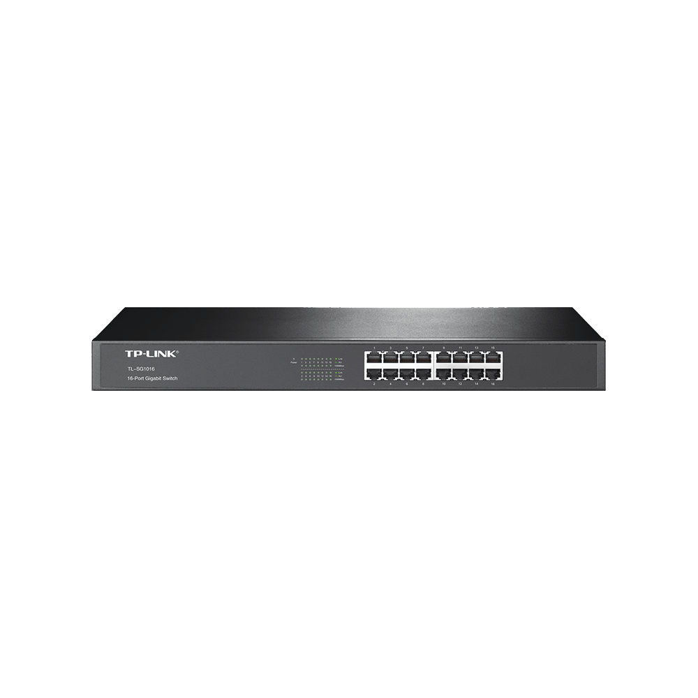 Switch Gigabit no administrable de 16 puertos 10/100/1000 Mbps para rack - SILYMX