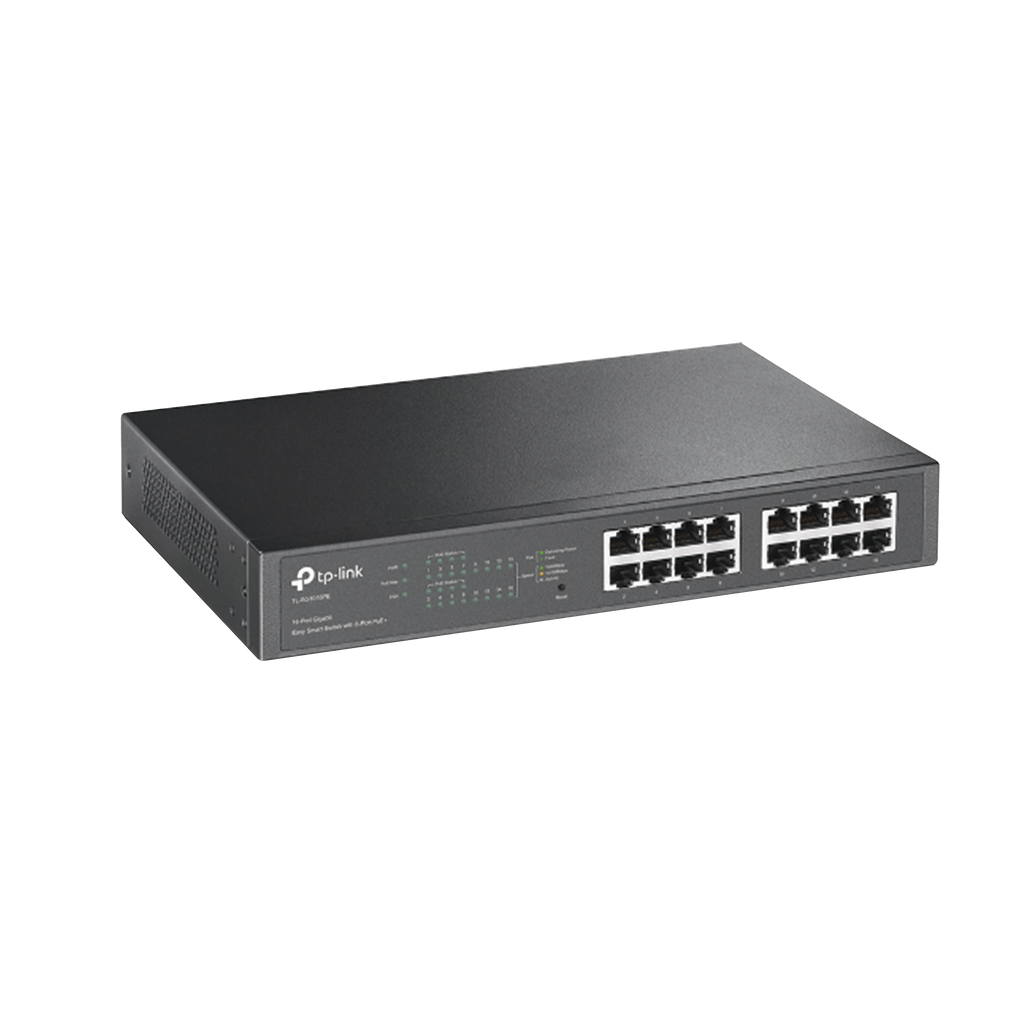 Switch Easy Smart PoE+, 16 puertos 10/100/1000Mbps, 8 puertos PoE+, 150W - SILYMX