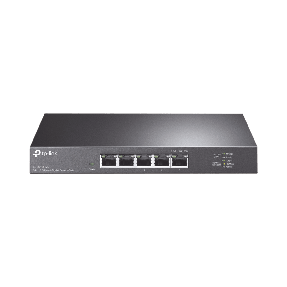 Switch Gigabit no administrable de 5 puertos 100 Mbps/ 1 Gbps/ 2.5 Gbps ideal para WiFi 6 - SILYMX