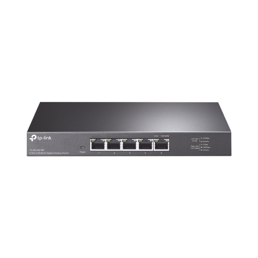 Switch Gigabit no administrable de 5 puertos 100 Mbps/ 1 Gbps/ 2.5 Gbps ideal para WiFi 6 - SILYMX